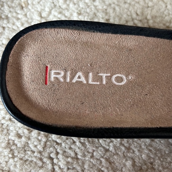 Navy blue and white striped flip flops sandals with bows women’s size 8.5 - Picture 5 of 10